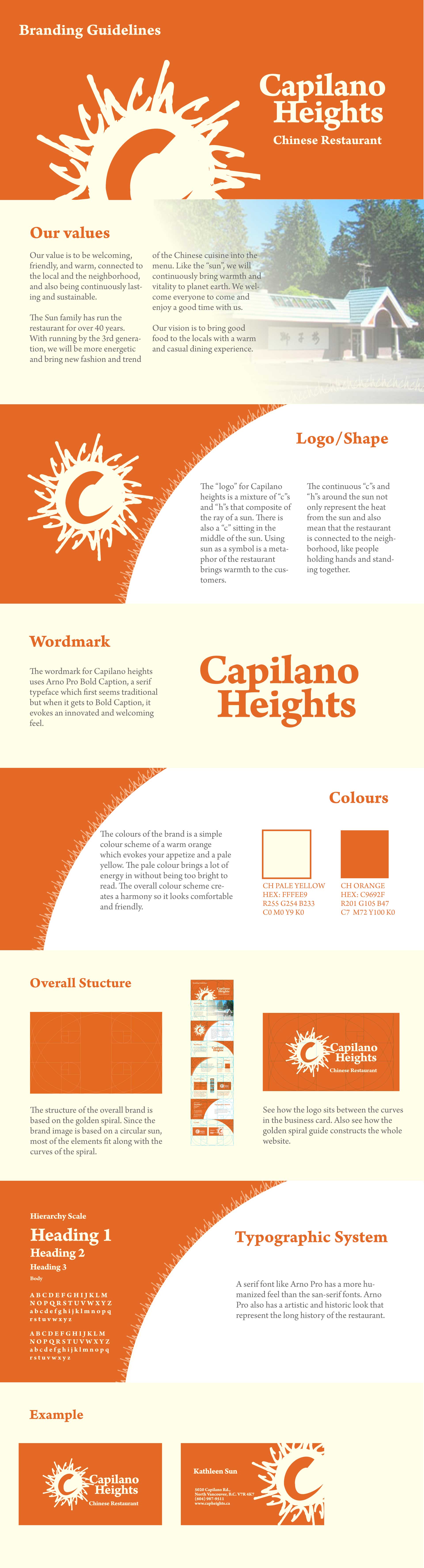 capilano height restaurant brandguide